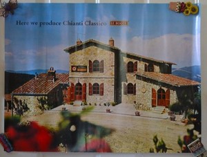 Vintage Chianti Classico Le Bocce Wine #5 Poster Advertising