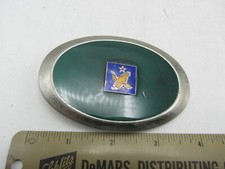 Vintage Metal Enamel United States Air Force Eagle Star Insignia Belt Buckle