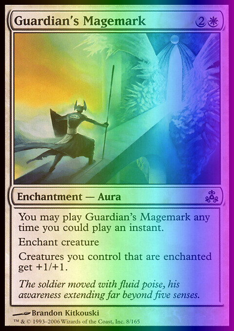 MTG Magic the Gathering Guardian's Magemark (8/165) Guildpact MP FOIL ...