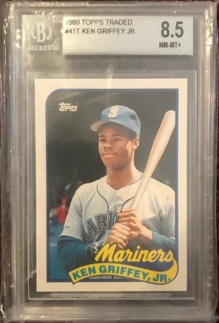 1989 89 Topps Traded #41T Ken Griffey Jr Rookie RC Original BGS 8.5 Old