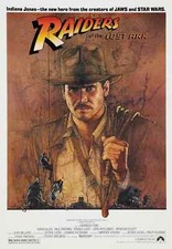 RAIDERS OF THE LOST ARK ORIGINAL ROLLED MOVIE POSTER MINI SHEET 1981 AMSEL NM