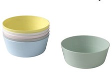New IKEA 12 Piece Set KALAS Kids Plastic Bowls PBA Free