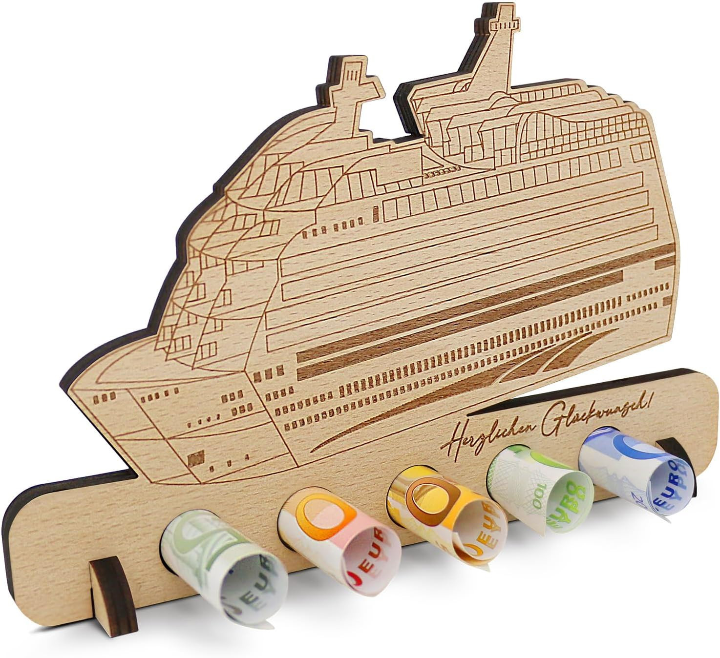 Geldgeschenke Geburtstag Deko Fahrrad Reise Holz Geschenke Spardose Camping