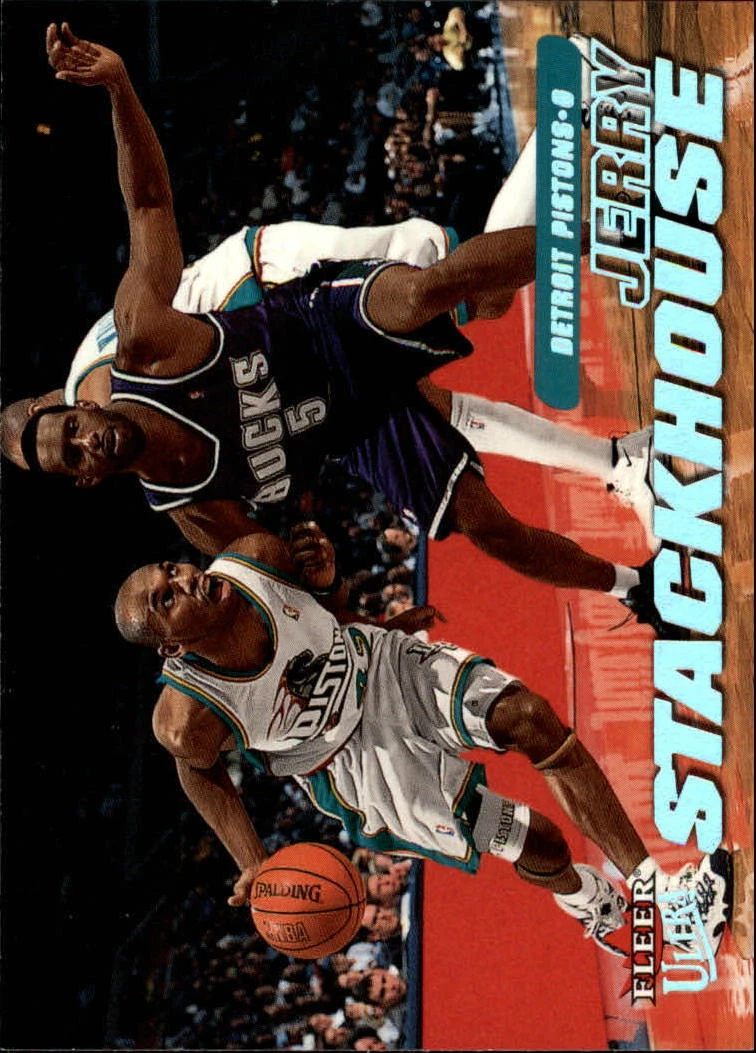 2000-01 Ultra Detroit Pistons Basketball Card #168 Jerry
