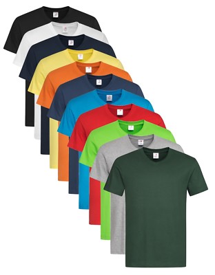 Stedman Herren T-Shirt Tee Shirt Top V-Ausschnitt Oberteil Kurzarm