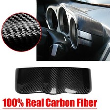 Cubierta de embellecedor de panel de instrumentos interior velocímetro de fibra de carbono para automóvil Nissan 350Z