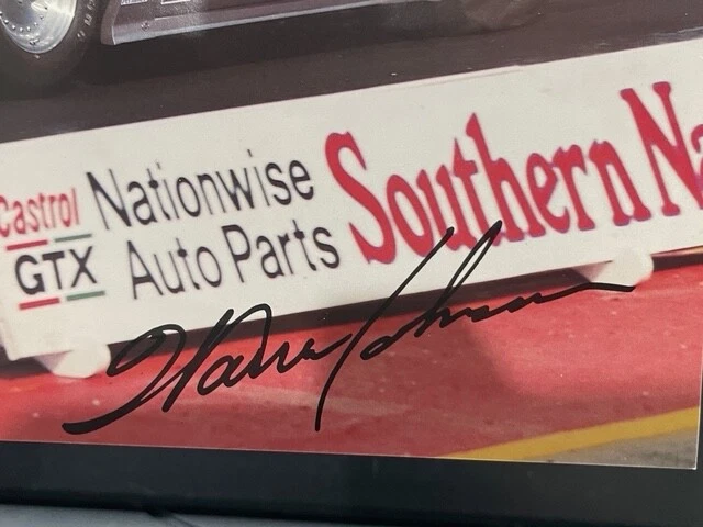 VRHTF DE COLECCIÓN COOL NHRA "FIRMADO POR WARREN JOHNSON OLDS PRO STOCK" REPARTO Foto 2 de 3