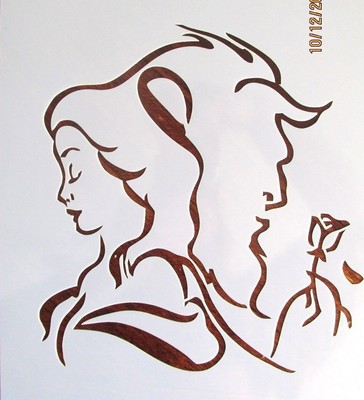 Beauty Beast Princess Stencil/Template Reusable 10 mil Mylar | eBay