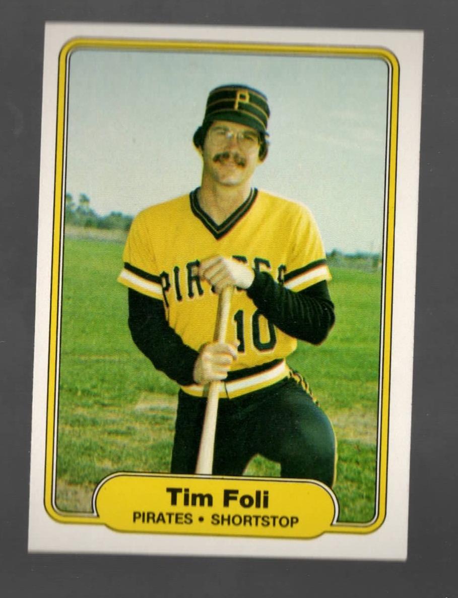 1982 Fleer Tim Foli Pittsburgh Pirates #482 Near Mint or Better