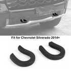 2X Front Bumper Track Tow Hook Trailer Cover For Chevy Silverado /GMC SIERRA 14+