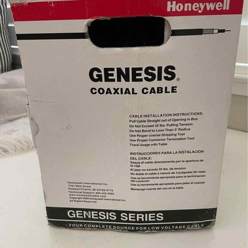 Box of Honeywell Genesis Coaxial Cable RG6/U 60% AL CATV 5C BX BlK - Picture 3 of 10