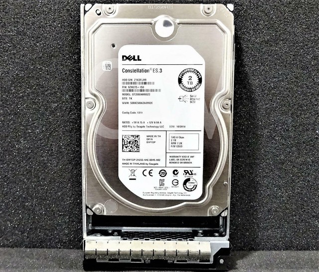 Dell 9jx248 150 Constellation Es 2tb 6 Gbps 7 2k Sas Drive With Tray Vz For Sale Online Ebay