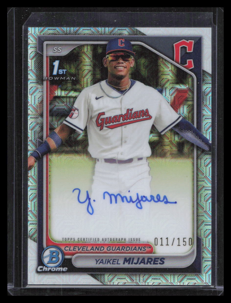 2024 Bowman Chrome #CPA-YMI Yaikel Mijares Prospect Auto HTA Choice #/150