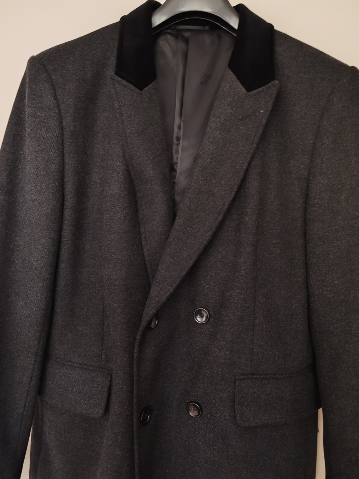 FILA Cappotto Savile Row taglia 40 grigio scuro 80% lana + 3% cashmere + 17% poliestere uomo