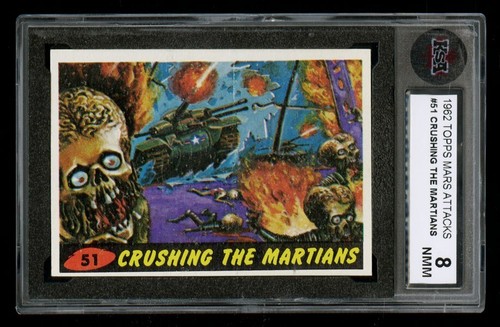 1962 Topps Mars Attacks #51 Crushing the Martians — Raw