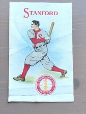 Vintage 1910 Stanford Univ. Baseball Player Murad S22 Tobacco Silk 3.5