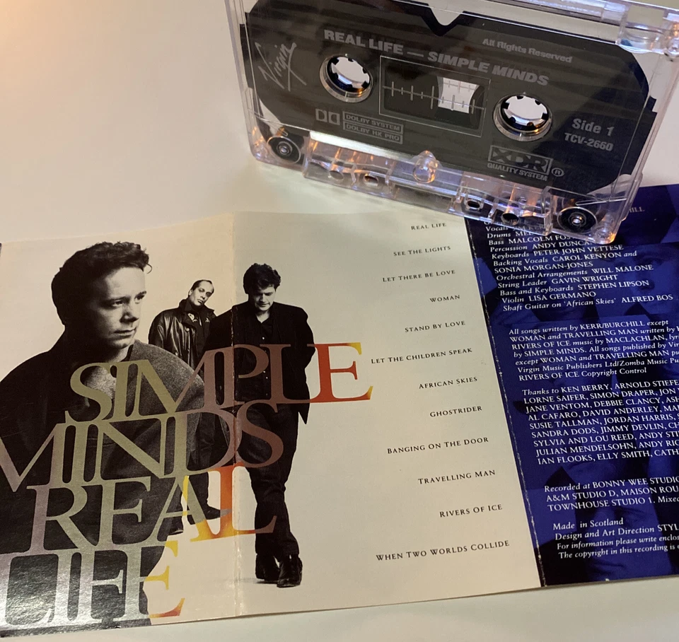 Real Life by Simple Minds (CASSETTE, 1991) 🆓 Local 📭 - Image 2 of 4