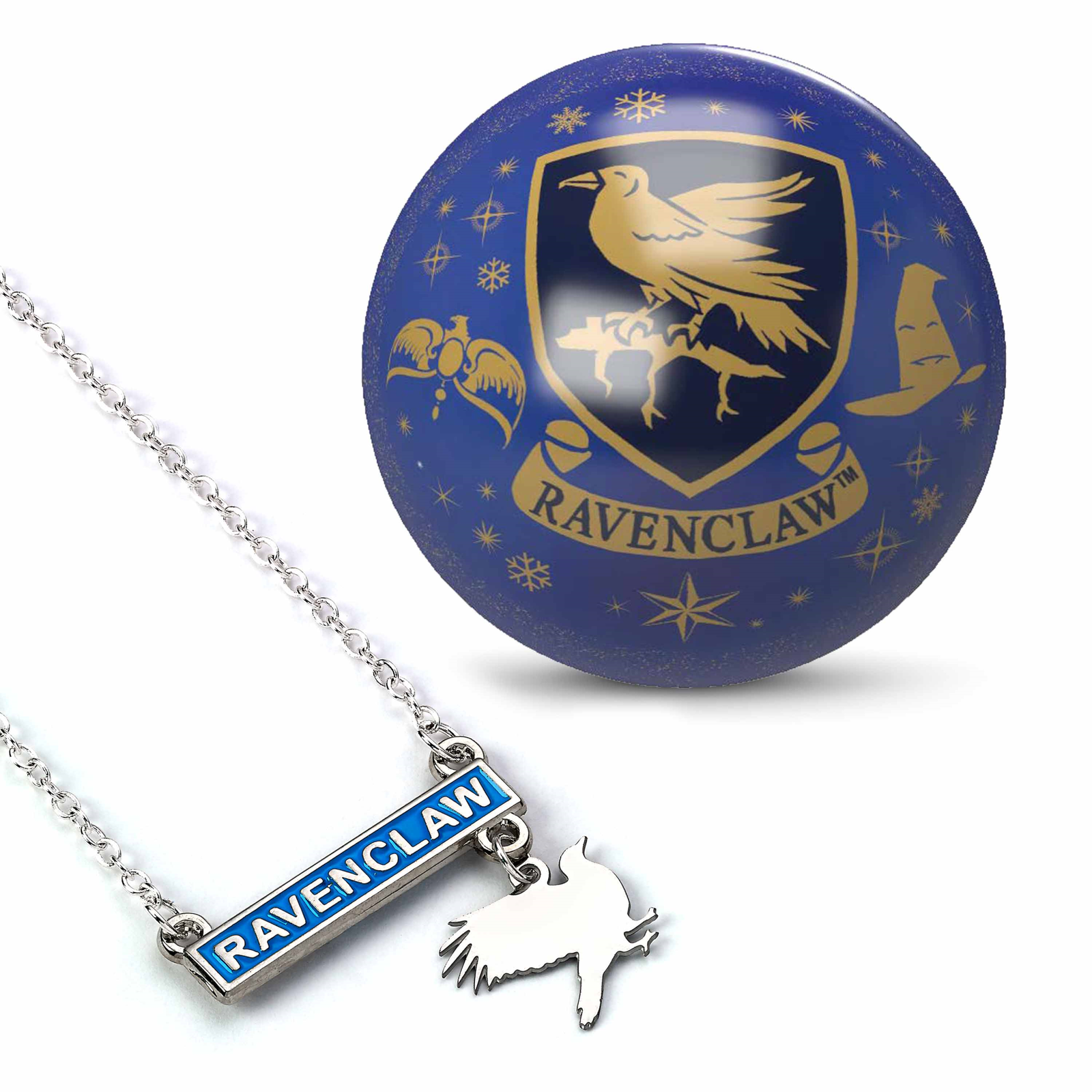 Harry Potter: The Carat Shop - Ravenclaw Bauble With Ravenclaw Bar (Necklace / C
