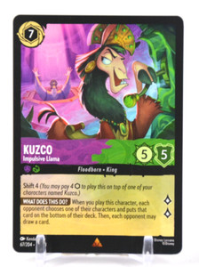 Disney Lorcana TCG Reign of Jafar Kuzco Impulsive Llama 67/204 Rare Regular