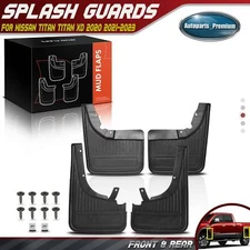 4x Front & Rear Mud Flaps Splash Guards for Nissan TITAN TITAN XD 2020 2021-2023