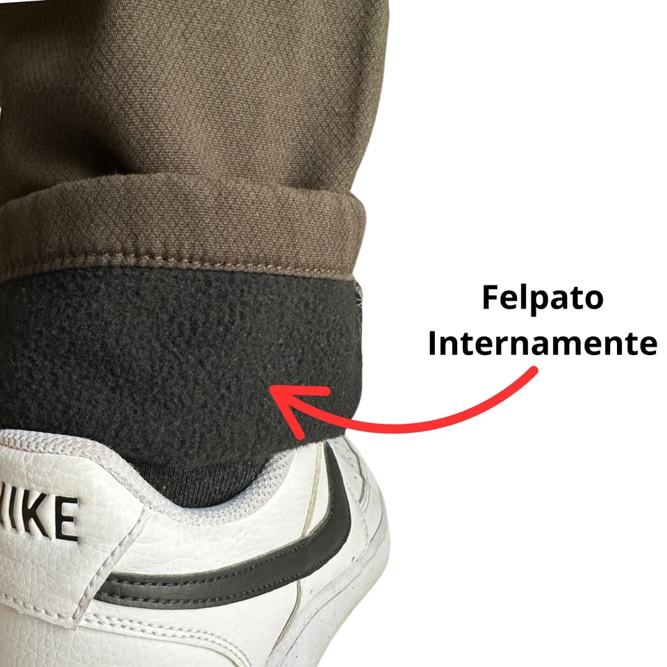 Pantaloni Mastino uomo invernali classici imbottiti eleganti elastici felpati 46 - Immagine 4 di 4