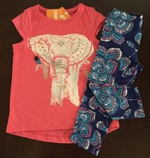 NWT Gymboree Girl Safari Twirl Elephant Tee Capri Leggings Outfit 4 5 6 7