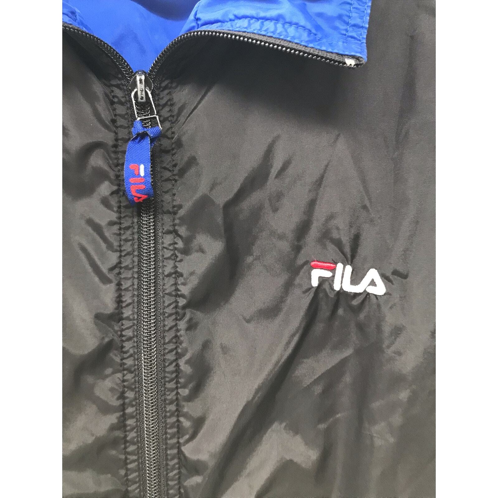 Giacca a vento Fila vintage uomo colorblock full zip taglia XL