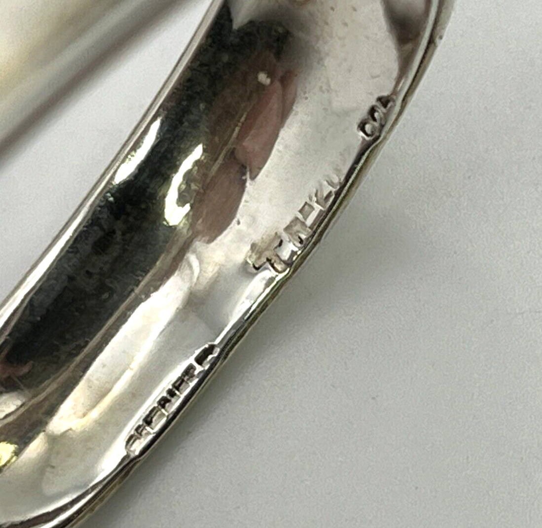 UPSCALE Vtg Solid Sterling Silver 925 CUFF BANGLE… - image 6