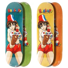 Hook-Ups Hot Dog Sexy Girl 8.5" Assorted Stains Skateboard Deck