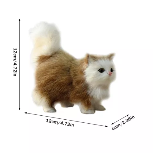 Realistische Katze Plüsch Spielzeug weich und niedlich Plüsch Katze Puppe Kinder - Bild 10 von 26