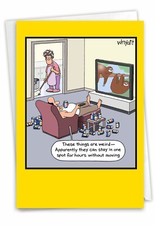 1 Funny Birthday Card with Envelope - Sloth S...