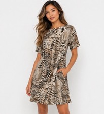 Rag & Bone Womens 100% Silk Feather Print Min...