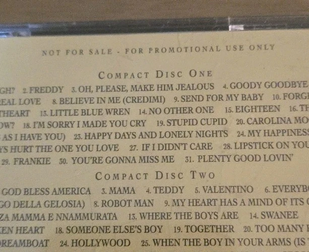 CONNIE FRANCIS - Souvenirs Very Rare Promo Never Available To Public 4CD - Image 3 of 4