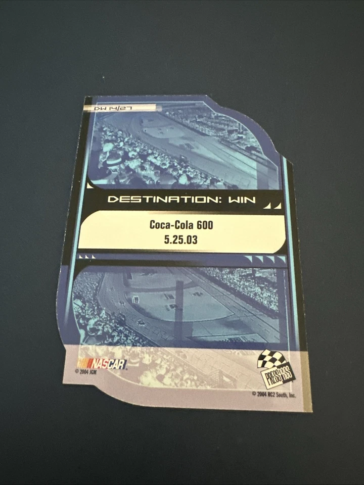 2004 Press Pass Eclipse - Destination: Win Charlotte Jimmie Johnson #DW 14 - Image 2 of 2