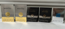AZZARO EDT Vial Sample Spray Lot WANTED + THE MOST WANTED + CHROME .04oz/1.2ml