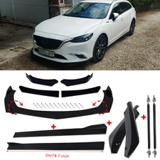 Front Bumper Lip Spoiler Splitter Car Body Rear For Mazda 3 6 Atenza