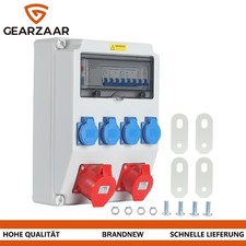 Stromverteilerkasten Starkstromverteiler Tragbar CEE komplett verdrahtet 16A 32A