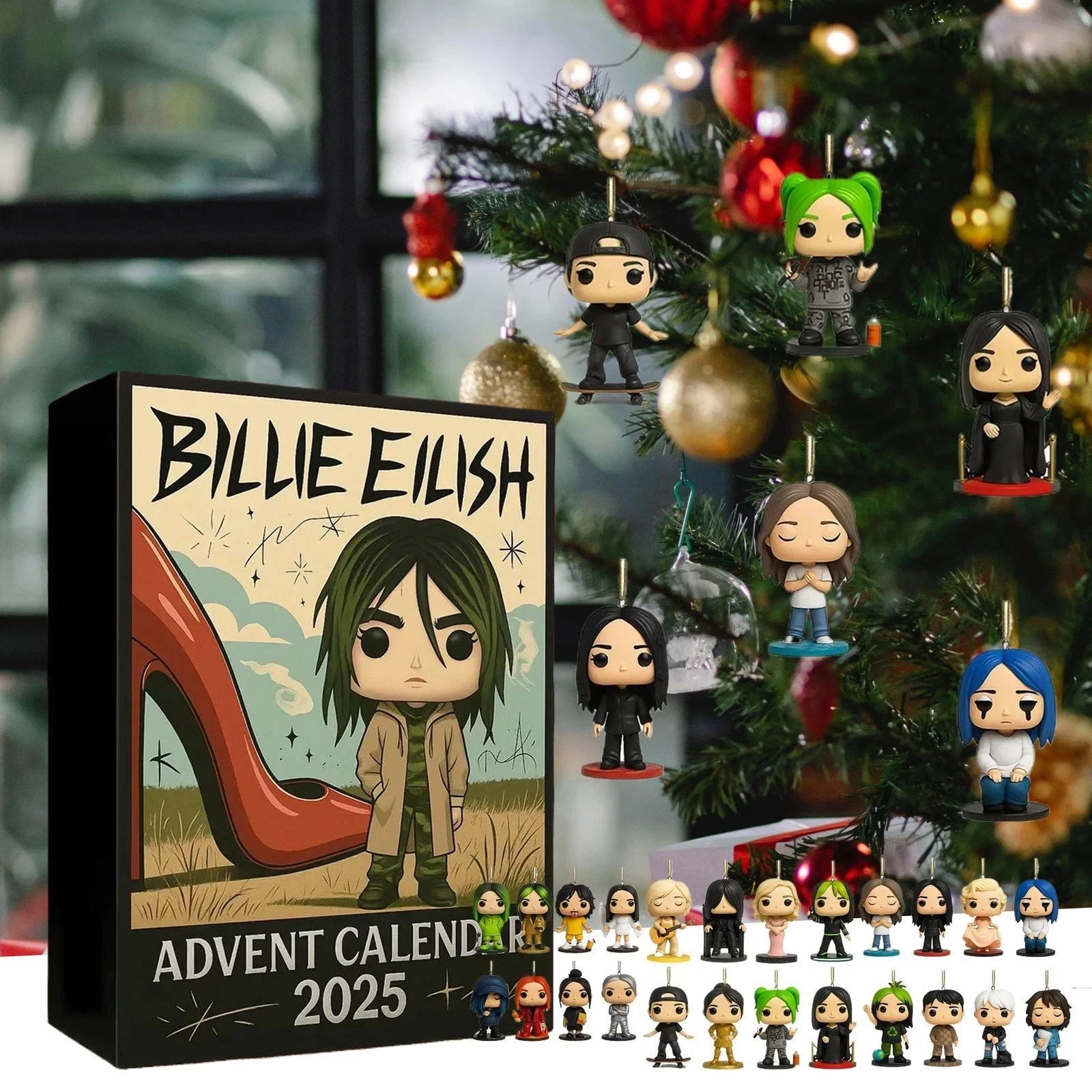 Christmas Countdown Calendar Billie Eilish 10th Anniversary 2D Advent Calendar