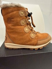 Sorel Kids Whitney Suede Waterproof Brown Winter Boots Size 12 Toddler