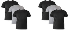 2 New 3 pk of Mens Hanes Supersoft Crew Neck T-Shirts Undershirts L