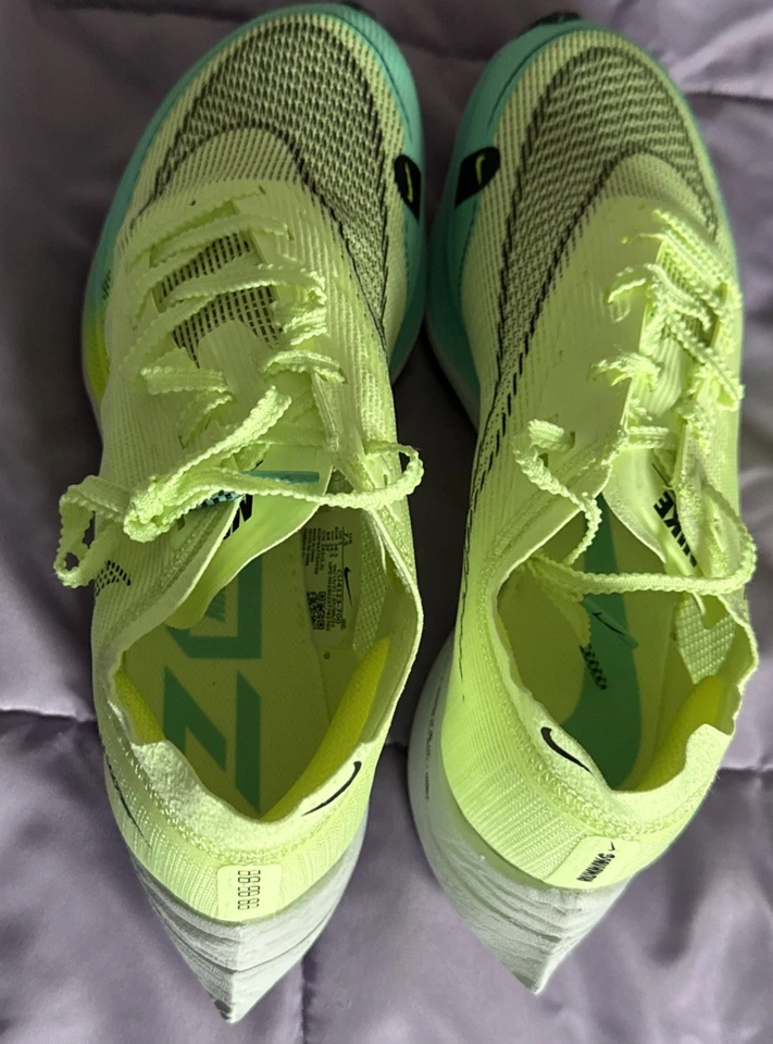 Nike ZoomX Vaporfly NEXT% 2 ( Green/White ) RUNNING SHOES SIZE 7.5 ( CU4123-700) - Image 2 of 4