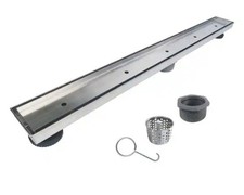 RELN 28 in. Stainless Steel Linear Shower Drain with Tile Insert Drain Cover
