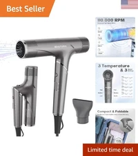 Lightweight 1600W Brushless Travel Blow Dryer - Ultimate Styling Companion