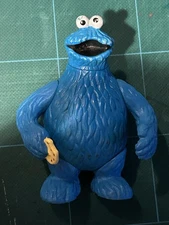 Vintage 1985 Tara Toys PVC Figure Sesame Street Muppets Cookie Monster 3.75"