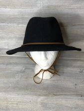 Brixton Tiller Field Wool Felt Hat Black Size XL Adjustable 62cm 7 3/4