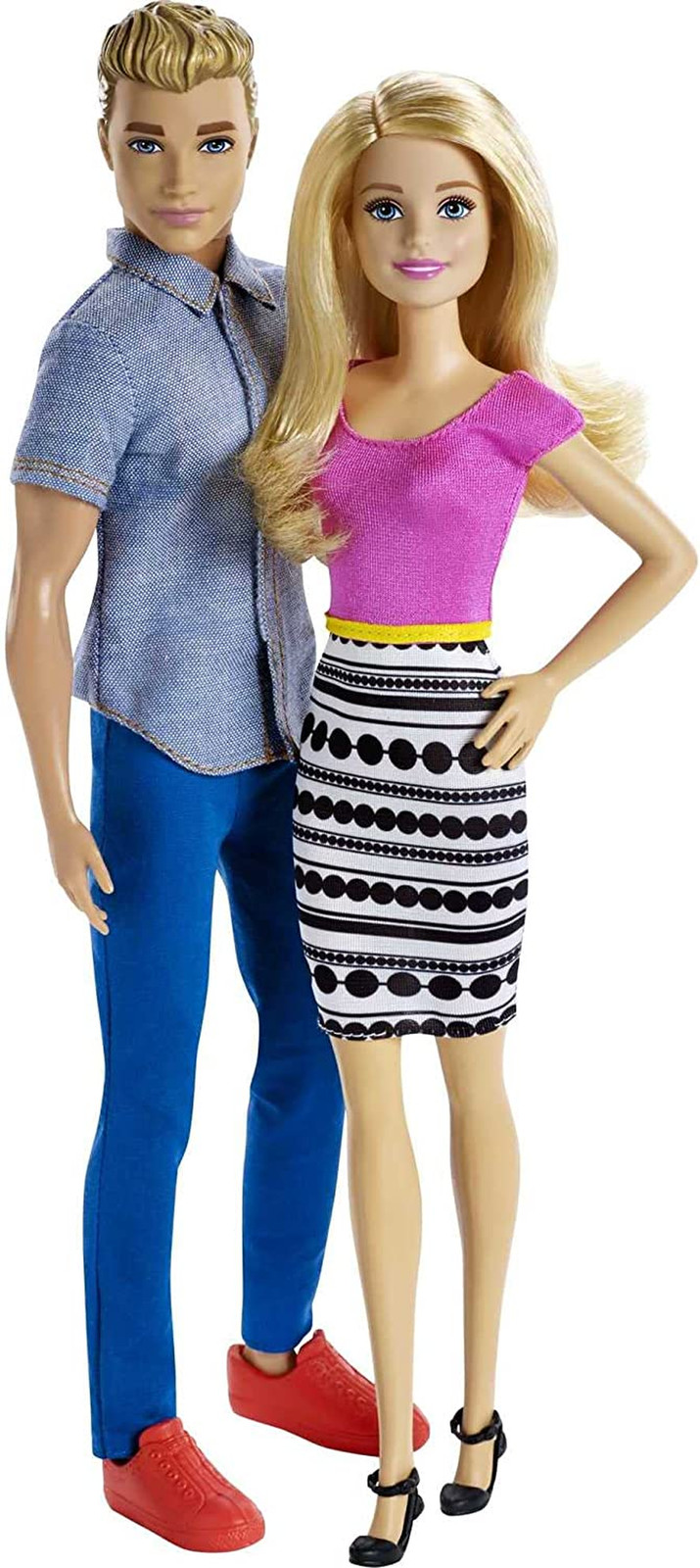Dolls,  and Ken Doll 2-Pack Featuring Blonde Hair and Bright Colorful Clothes, K