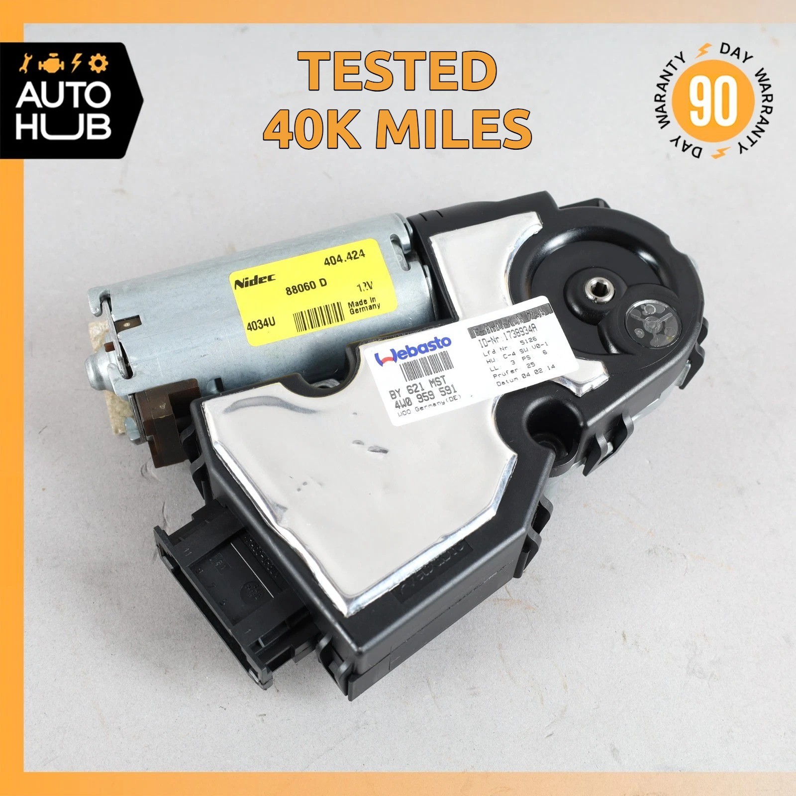 06-18 Bentley Continental Flying Spur Sunroof Sun Roof Motor Left Side OEM 40k