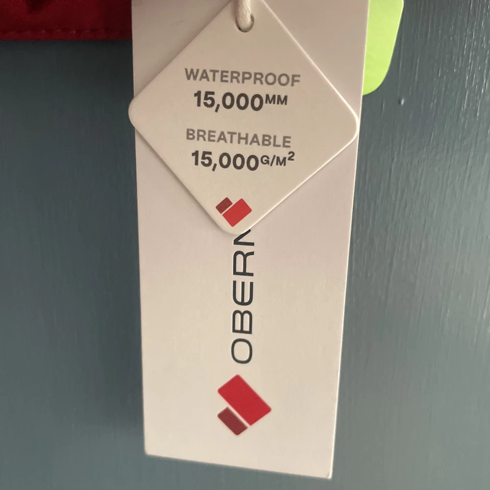 Chaqueta Obermeyer Raze Hombre Rojo Rústico Impermeable Transpirable - Nueva con Etiquetas Foto 4 de 4