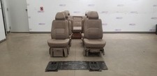 2000 Gmc Savana Van 1500 Cobra Limited Seat Set Front Middle Rear Tan Leather