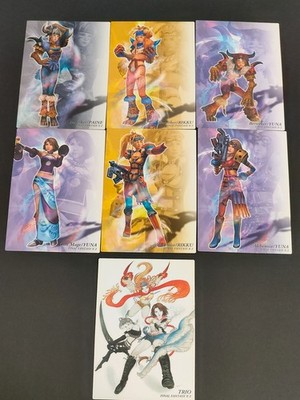 Final Fantasy X-2 Art Museum Card Lot of 7 Dressphere & Amano Trio Art FFX eb387